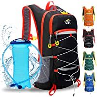 WLZP Mochila de hidratación- Correas de Hombro Acolchadas y Ajustables- Equipo al Aire Libre Esquiar- Correr- Caminar…